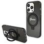 Guess Ring Stand Script Glitter MagSafe case for iPhone 14 Pro - black, Guess 3666339156305 3666339156305