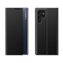 New Sleep View Case for Samsung S24 Ultra with flap - black, Hurtel 5907769359767 5907769359767