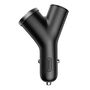 Baseus Y Type Car Charger 2xUSB 3,4A 40W (black), baseus CCALL-YX01