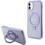 Guess Ring Stand Script Glitter MagSafe case for iPhone 11 / Xr - purple, Guess 3666339156640 3666339156640