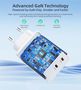 Choetech PD6013 2x USB-C PD 65W GaN wall charger - white, Choetech 6932112104380 6932112104380