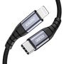 Choetech IP0041 USB-C / Lightning MFi 480Mb/s 3A 2 m cable - black, Choetech 6971824975932 6971824975932