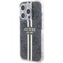 Guess IML 4G Gold Stripe case for iPhone 15 Pro - black, Guess 3666339222703 3666339222703