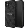 Guess GUHMN61G4GFRK iPhone 11 6.1" / Xr black/black hardcase 4G Collection Leather Metal Logo MagSafe, Guess 3666339226220 3666339226220