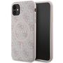 Guess GUHMN61G4GFRP iPhone 11 6.1" / Xr pink/pink hardcase 4G Collection Leather Metal Logo MagSafe, Guess 3666339226640 3666339226640