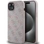 Guess 4G Collection Leather Metal Logo MagSafe Case for iPhone 15 Plus / 14 Plus - Pink, Guess 3666339226756 3666339226756