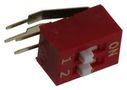 DIP SWITCH, SPST, 2CKT, 0.025A, 24V, THT KAS2102E.