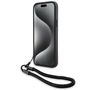 BMW Signature Leather Wordmark Cord Case for iPhone 15/14/13 - Black, BMW 3666339232658 3666339232658