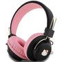 Hello Kitty Metal Logo Bluetooth on-ear headphones - pink, Hello Kitty 3666339190507