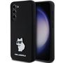 Karl Lagerfeld Silicone Choupette Metal Pin case for Samsung Galaxy S23+ - black, Karl Lagerfeld 3666339242213