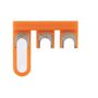 Cross-connector (terminal), Plugged, Number of poles: 3, Pitch in mm: 14.10, Insulated: Yes, orange Weidmuller 1604290000