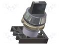 Switch: rotary; 22mm; Stabl.pos: 1; yellow; IP55; prominent; NEK22 PROMET NEK22M-PEG