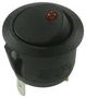 SWITCH, ROCKER, SPST, RED ILLUM. R13-112B9-02-BBR-0A