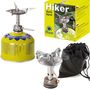 The lightest tourist stove for gas cartridges (valve or thread) HIKER 70gram 2.4kW, Meva KP14003 KP14003