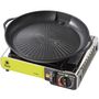 Grill grate and grill pan for a gas camping stove and grill, Meva UGP22003