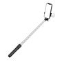 Selfie stick WH1YXS telescopic tripod 1m with round lamp and phone holder - black, Hurtel 5907769360596 5907769360596