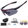 Rockbros 10001 polarizing cycling glasses - black and red, Rockbros 5907769362347 5907769362347