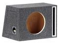 Car loudspeaker enclosure; MDF; black melange; textil; 250mm BASSER OB.MDF.BR05