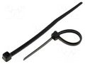Cable tie; L: 62mm; W: 2.4mm; black; polyamide; 78.5N; Ømax: 11mm KSS WIRING CV-060B