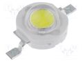 Power LED; white cold; EMITER; 1W; 6500K; 100lm; 140°; 350mA; 3÷4VDC OPTOSUPPLY OSW4XZE1E1E