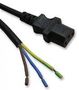 LEAD, IEC TO BARE, BLACK, 3.5M SH10184R