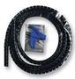 SLEEVING, SPIRAL, 16MM, BLACK, 25M 161-64201
