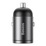 Baseus Tiny Star Mini Quick Charge Car Charger USB Port 30W Grey, Baseus VCHX-A0G
