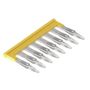 Cross-connector (terminal), Plugged, Number of poles: 8, Pitch in mm: 5.10, Insulated: Yes, 24 A, yellow Weidmuller 1693860000 04008190883690