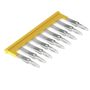 Cross-connector (terminal), Plugged, Number of poles: 9, Pitch in mm: 5.10, Insulated: Yes, 24 A, yellow Weidmuller 1693870000