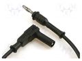 Test lead; 70VDC; 33VAC; 20A; Len: 1m; black; Cond.cross sec: 1mm2 ELECTRO-PJP PJP2042-100N