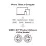 Arylic WBC65 6.5&quot; Wireless Multiroom Ceiling Speaker, Rakoit Technology (HK) CO., LTD WBC65 202112246516