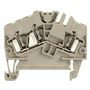 Feed-through terminal block, Tension-clamp connection, 2.5 mm², 800 V, 24 A, Number of connections: 3 Weidmuller 1706010000 04008190915377