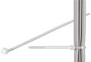 Cable Tie, Weather Resistant Nylon, transparent-white - 3.5 mm wide and 365 mm long, transparent 17063