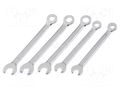 Wrench-set; combination spanner; steel; 5pcs. DONAU ELEKTRONIK D-920