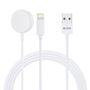 Tech-Protect UltraBoost 2in1 Magnetic Charger with USB-C / Lightning Cables for Apple Watch 1.5m - White, Tech-Protect 5906203698974 5906203698974