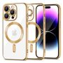 Tech-Protect MagShine Line MagSafe case for iPhone 15 Pro Max - gold, Tech-Protect 5906203693917 5906203693917