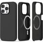 Tech-Protect Silicone MagSafe iPhone 15 Pro Case - Matte Black, Tech-Protect 5906203693955 5906203693955