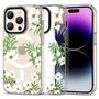 Tech-Protect MagMood MagSafe iPhone 15 Pro Max Case - Daisies with Leaves, Tech-Protect 5906203694747 5906203694747