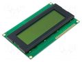 Display: LCD; alphanumeric; STN Positive; 20x4; 97x60x5mm; PIN: 16 DISPLAY ELEKTRONIK DEM20485SY