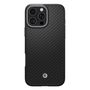 Spigen Enzo Aramid Mag Case with MagSafe for iPhone 16 Pro - Black and Silver, Spigen 8809971230636