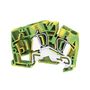 PE terminal, Tension-clamp connection, 6 mm², 800 V, Number of connections: 2, Number of levels: 1, Green/yellow Weidmuller 1771370000 04032248142965