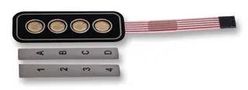 KEYPAD, 4X1, 0.1A, 30VDC, POLYMER AC3559