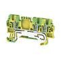 PE terminal, Tension-clamp connection, 1.5 mm², 500 V, Number of connections: 3, Number of levels: 1, Green/yellow Weidmuller 1775560000 04032248181223