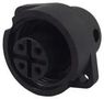 SOCKET, RECEPTACLE, 3WAY+PE 09-4224-00-04