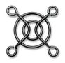 FAN FINGER GUARD, METAL, 40MM, BLACK MCSC40-W2B