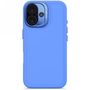 Decoded AntiMicrobial Silicone Stacks Backcover Case with MagSafe for iPhone 16 - Blue, Decoded D25IPO16BCST9SC D25IPO16BCST9SC