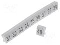 Marker; for rail connectors; push-in; white; 250pcs; 5mm KURANT DK-Z5/C-3