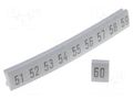 Marker; for rail connectors; push-in; white; 250pcs; 5mm KURANT DK-Z5/C-5