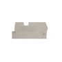 Partition plate (terminal), End and intermediate plate, 58 mm x 27 mm, dark beige Weidmuller 1816030000 04032248370603