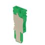 Plug (terminal), Plug-in connection, 2.5 mm², 500 V, 24 A, Number of poles: 1, green Weidmuller 1820580000 04032248370245
